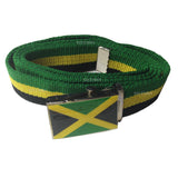 Jamaica Lion Of Judah Africa Afro Ethopia Selassie Canvas Belt 1 SZ Adjustable