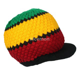 One Love Rasta Roots Hat Berret Cap Crown Reggae Marley Jamaica Rastafari M/L