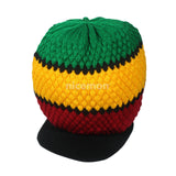 One Love Rasta Roots Hat Berret Cap Crown Reggae Marley Jamaica Rastafari M/L