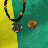 Selassie Rastafari Rasta One Love Marley Necklace Irie Jah Love One Love 26"