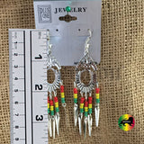 Jamaica Rasta Irie Earrings Marley Reggae Earrings Rastafari Jamaican Style NEW