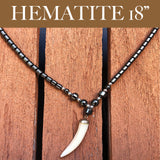 Hematite Choker Necklace Pendant Peace Hematite Fashion Necklace Unisex 18"
