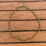 Rasta Roots Irie Coco Beads One Love Jamaica Reggae Africa Roots Necklace 18-20"