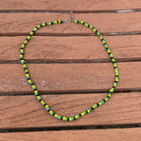 Rasta Roots Irie Coco Beads One Love Jamaica Reggae Africa Roots Necklace 18-20"