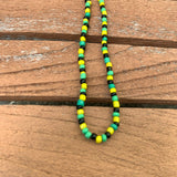 Rasta Roots Irie Coco Beads One Love Jamaica Reggae Africa Roots Necklace 18-20"