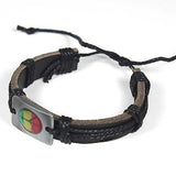 Reggae Rasta Rastafari Bracelet Hawaii Jamaica Africa Marley Lion Reggae 1sz Fit
