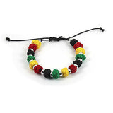 Rasta Cool Bracelet Wrist Band Hippie Hawaii Negril Dub Ras Reggae Marley RGY