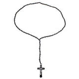 Jesus Necklace Rosary Cross Our Lord Savior Jesus Christ Necklace Rosery ROSARY