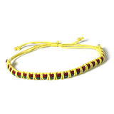 Rasta Leather Wrist Bracelet Hippie Hawaii Negril Rico Dub Ras Reggae Marley RGY