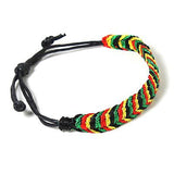 Rasta Waxcord Bracelet Wrist Band Hippie Hawaii Negril Dub Ras Reggae Marley RGY