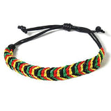 Rasta Waxcord Bracelet Wrist Band Hippie Hawaii Negril Dub Ras Reggae Marley RGY