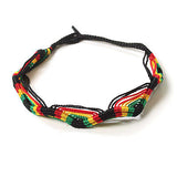 Rasta Freindship Wrist Bracelet Surfer Hawaii Negril Reggae Marley Jamaica 9"