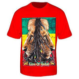 Lion Of Judah Reggae Rastafari Rasta Selassie Africa T Shirt Marley Jamaica LION