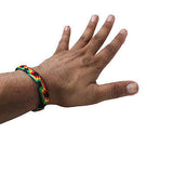 Rasta Freindship Wrist Bracelet Surfer Hawaii Negril Reggae Marley Jamaica 9"