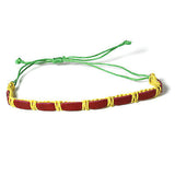 Rasta Leather Wrist Bracelet Hippie Hawaii Negril Rico Dub Ras Reggae Marley RGY