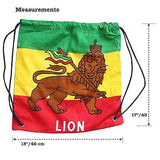 Lion Of Judah Reggae Cool Runnings Ez Backpack Back Pack Lion Irie Jamaica 17"