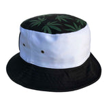Kush Cannabis Rasta Weed Leaf 100% Cotton Bucket Hat Cap Jamaica Reggae L/XL Fit