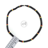 Rasta Coconut Thick Necklace Rastafari Reggae Hawaii Jamaica Marley 25" 8 mm