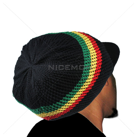 Fishnet Mesh Nattydread Rasta Cap Hat Roots Reggae Rockers Africa Jamaica L/XL