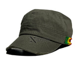 Rastacap Dubwise Army Rasta Cap Cadet Military Style Hat Army Cap Castro 1sz Fit