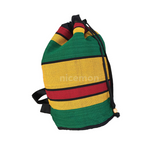 Reggae Cool Runnings Drawstring Backpack Sack Tote Bag Hippie Surfer Marley 18"