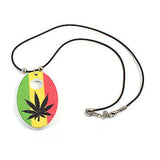 Rasta Ganja Necklace Pendant Jamaica Rastafari Irie Jamaica Reggae Marley 20"