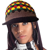 Rasta Kufi Hat Beanie Hat Cap Jah One Love Hawaii Jamaica Reggae Negril Irie S/M