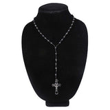 Jesus Necklace Rosary Cross Our Lord Savior Jesus Christ Necklace Rosery ROSARY