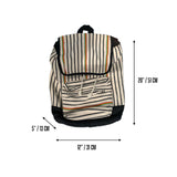 Striped Rasta Handmade Backpack Bag Beach Bags Surfer Bag Hawaii Jamaica 1 LOVE